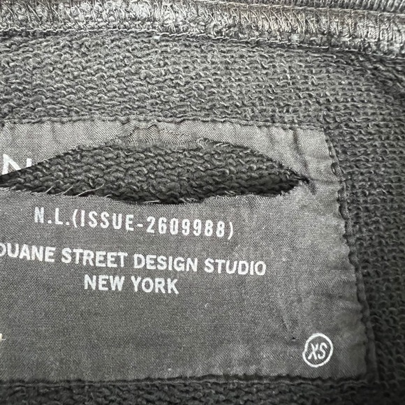 NEW Nili Lotan XS Gray 100% Cotton Callie Distressed Full Zip Hoodie USA - Picture 4 of 11